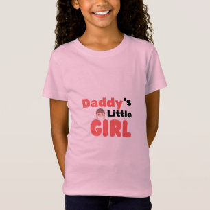 Camiseta Daddy's Little Girl - T-Shirt Rosa Fofo p