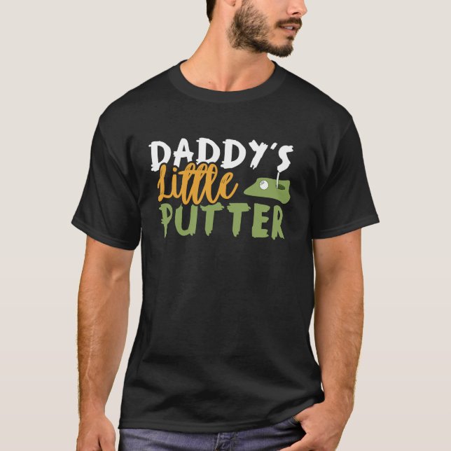 Camiseta Daddy's Little Putter Golf Club Divots Pro Round F (Frente)