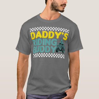 Camiseta Daddys Riding Buddy ATV Biker Father and Sons