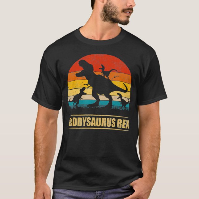 Camiseta Daddysaurus Re 3 garoto (Frente)