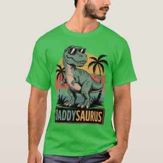 Camiseta Daddysaurus Re Dinosaur Daddy Saurus Família Corre