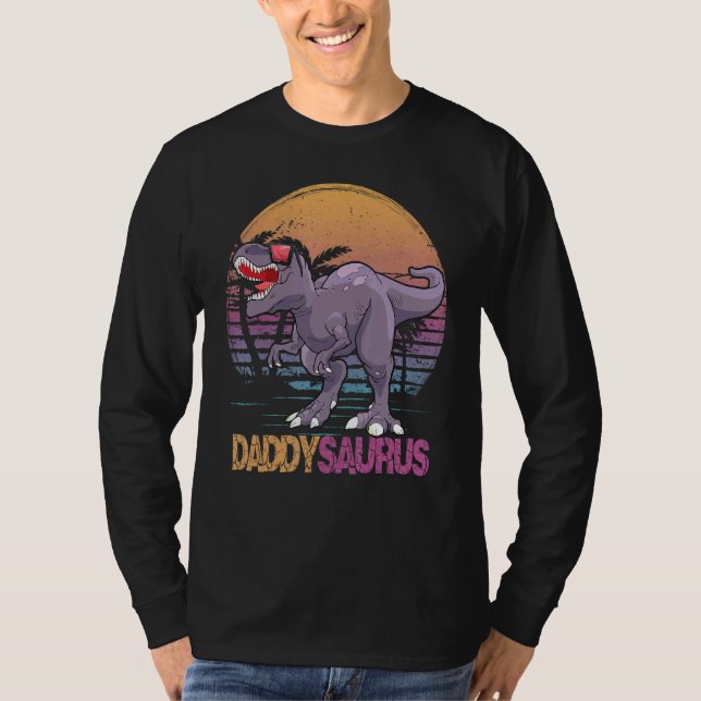 Camiseta Daddysaurus Rex Dinosaur Daddy Saurus Family Match (Frente)