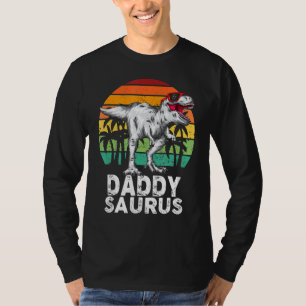 Camiseta Daddysaurus Rex Dinossaur Pai Surus Family Matchi