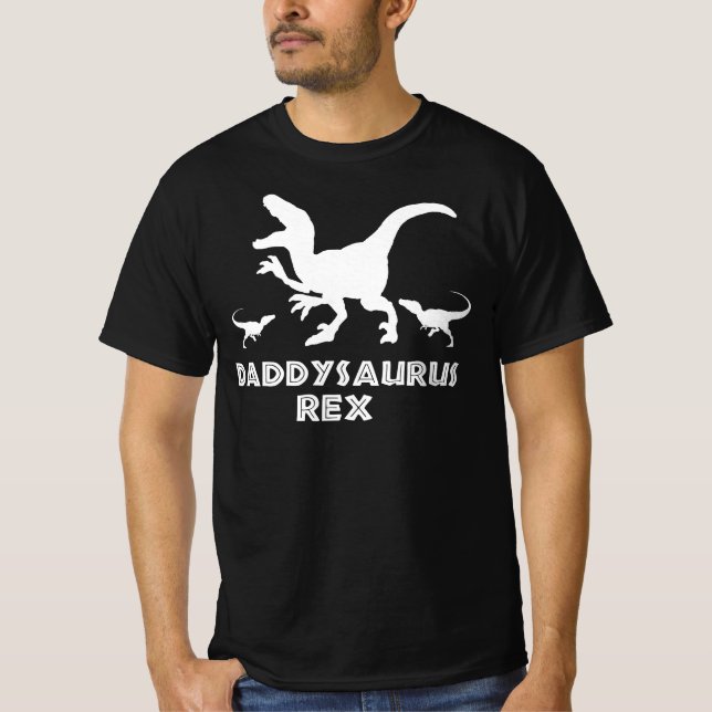 Camiseta Daddysaurus Rex - Pais do Melhor Pai e Papá (Frente)