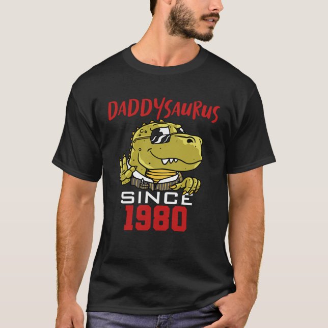 Camiseta Daddysaurus since 1980 (Frente)