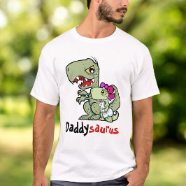 Camiseta Daddysaurus T-Rex Baby Girl