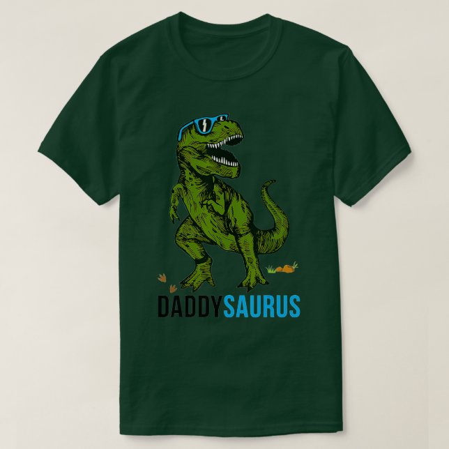 Camiseta Daddysaurus  T rex Daddy Saurus-Dad Fathers Day Gi (Frente do Design)