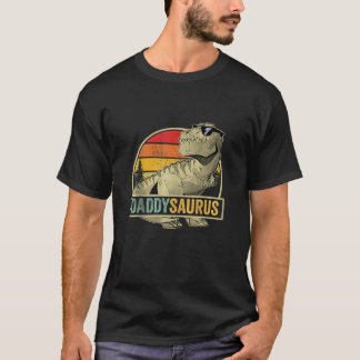 Camiseta Daddysaurus T Rex Dinossauro Papá Surus Aniversári