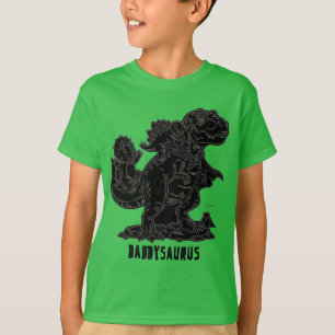 Camiseta Daddysaurus T-Rex Gráfico de Dinossauro: Pai Bonit