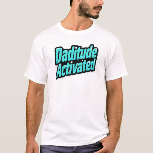 Camiseta Daditude Ativado – Estilo Pop Grafite