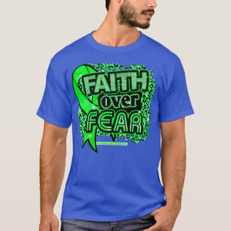Camiseta Dádiva da medula óssea Sensibilização Fé da fita S