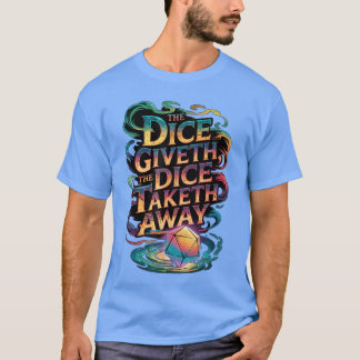 Camiseta Dado de jogo engraçado de RPG de mesa Dá Dado tira