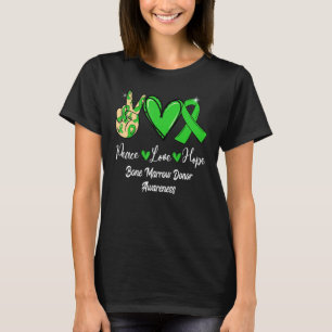 Camiseta Dador de Medula Óssea Sensibilização Paz Amor Espe