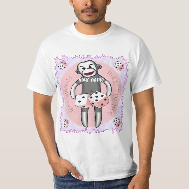Camiseta Dados de Macaco de Meia  (Frente)