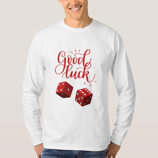 Camiseta dados do dia de sorte (Frente)