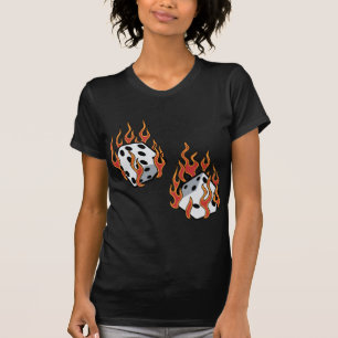 Camiseta Dados flamejantes