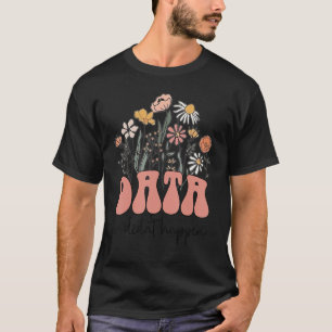 Camiseta Dados Florais Retro Groovy Ou Não Aconteceu Aba T