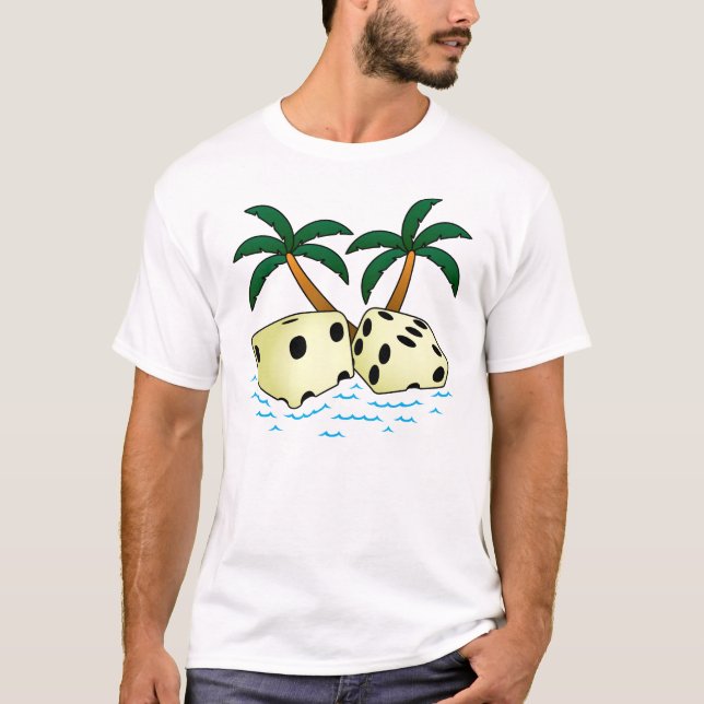 Camiseta Dados tropicais de O dos pares (Frente)