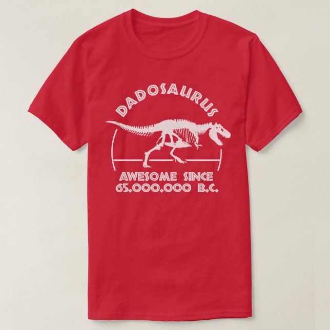 Camiseta Dadosauro Pai Aniversário (Frente do Design)