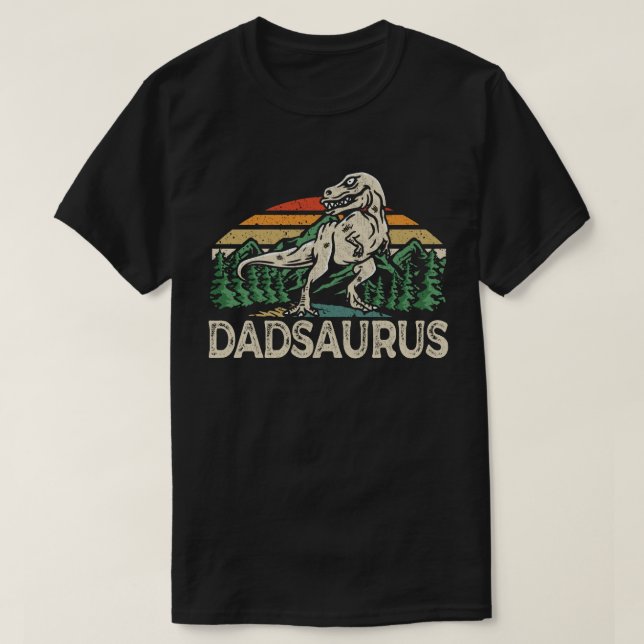 Camiseta Dadsaurus Dinosaur Papa Pai Dia de os pais Saurus (Frente do Design)