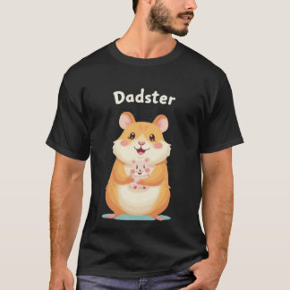 Camiseta Dadster - Tee do Hamster do Dia do Pai para Tinyfu