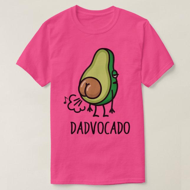 Camiseta Dadvocado FunnyFazendo Pai Avocado Dia de os pais (Frente do Design)