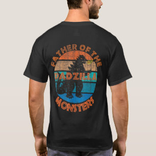 Camiseta Dadzilla Pai Dos Monstros Retro Vintage Sóis