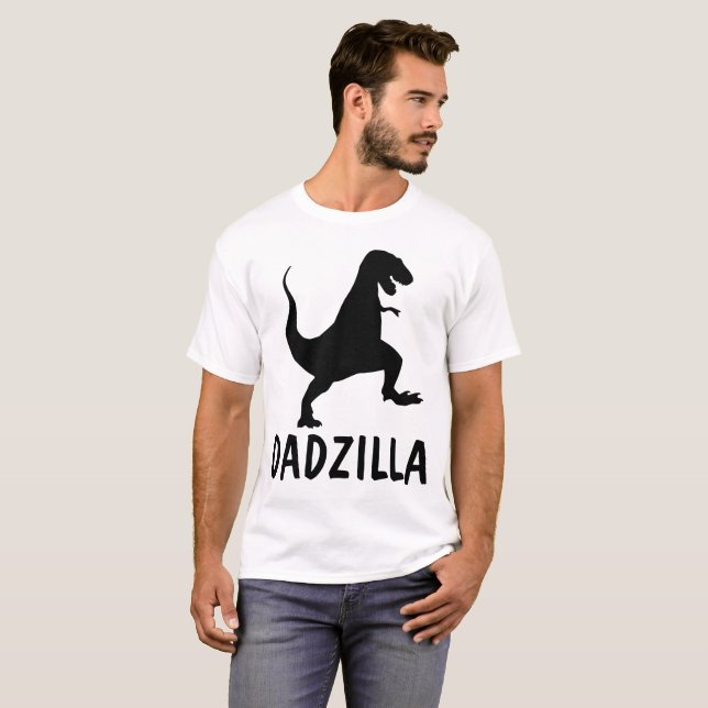 Camiseta DADZILLA, T-shirts engraçadas para Pai (Frente Completa)