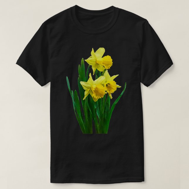 Camiseta Daffodils Alto e Curto (Frente do Design)