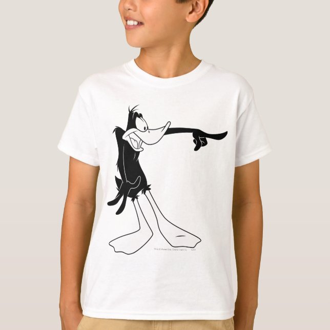 Camiseta DAFFY DUCK™ chocado e apontando (Frente)