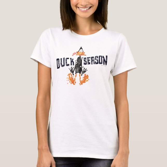 Camiseta DAFFY DUCK™ "Duck Season" desintegrado (Frente)
