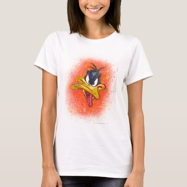 Camiseta DAFFY DUCK™ em laranja (Frente)