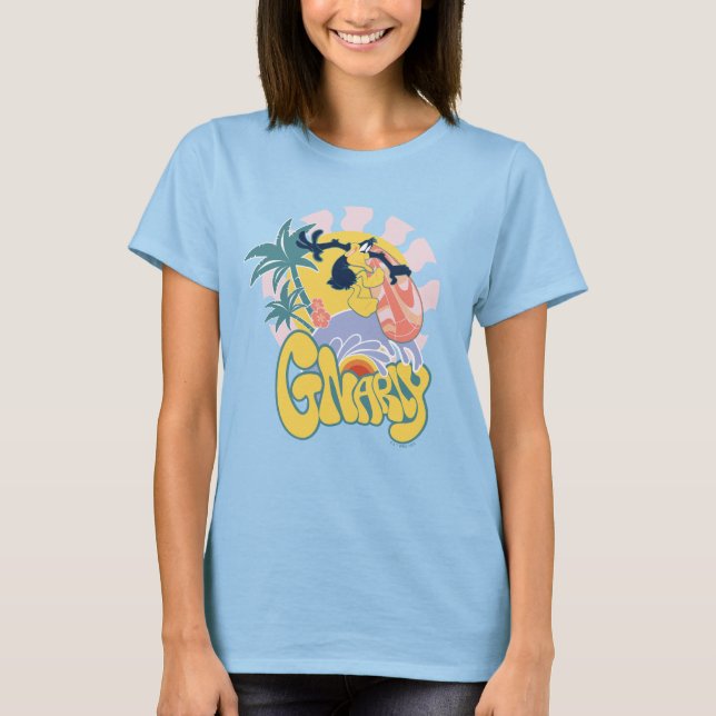 Camiseta DAFFY DUCK™ Surfing - Gnarly (Frente)