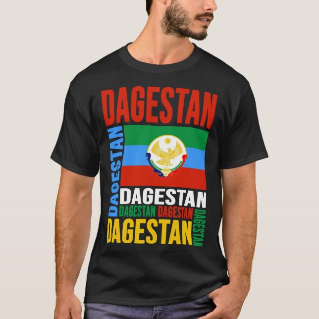 Camiseta Dagestan Flag Dagestan Is My Home Dagestan Love Da (Frente)