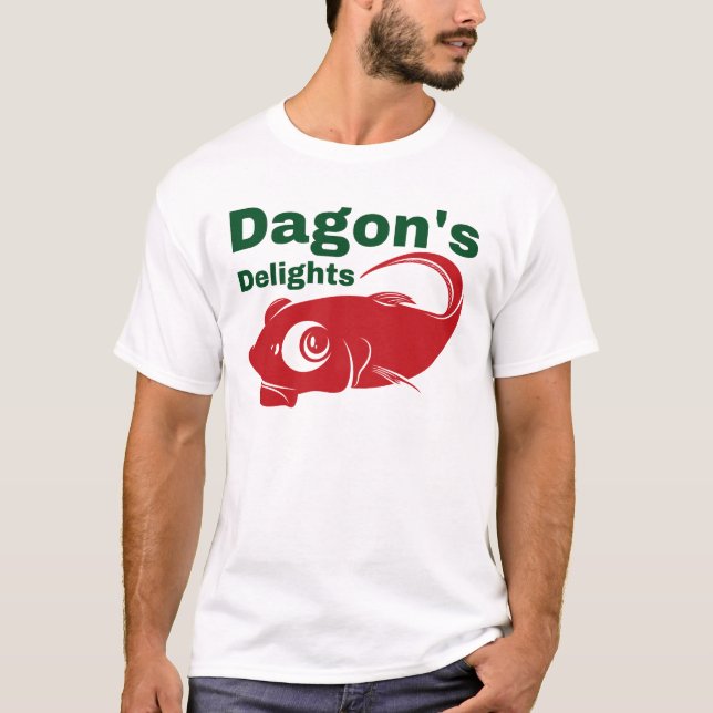 Camiseta Dagon's Delights Seafood (Frente)