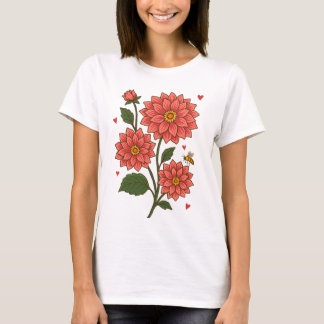 Camiseta Dahlia Flower