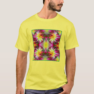 Camiseta Dahlia Flower Floral Abstrato Art
