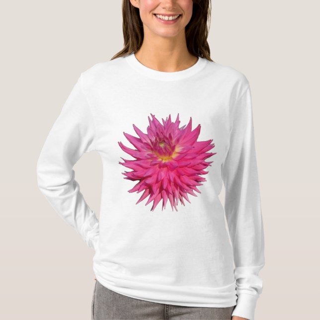 Camiseta Dahlia Rosa (Frente)