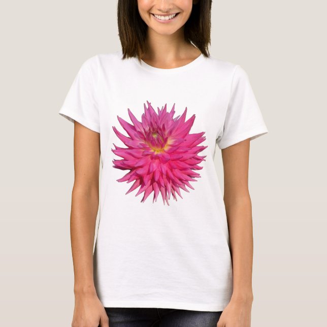 Camiseta Dahlia Rosa (Frente)