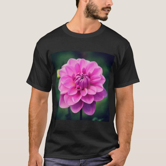 Camiseta Dahlia Rosa (Frente)