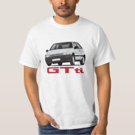 Camiseta Daihatsu Charade GTti Turbo, cinza com emblema - f