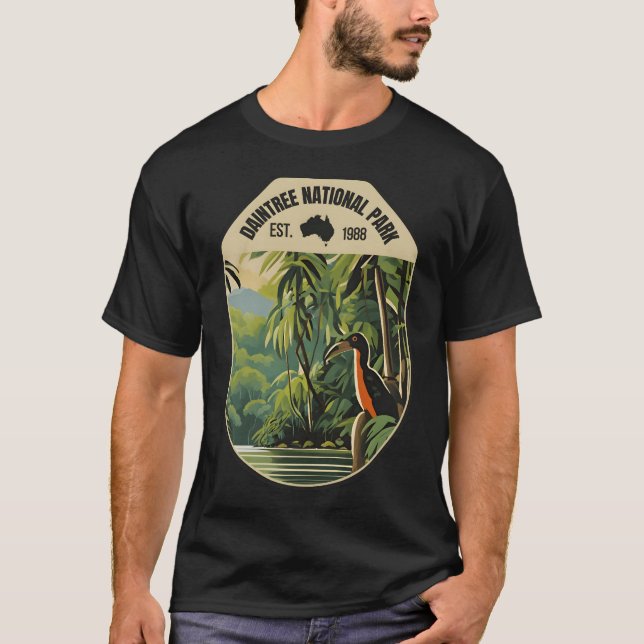 Camiseta Daintree Austrália � O Horizonte Sem Fim de Austr (Frente)
