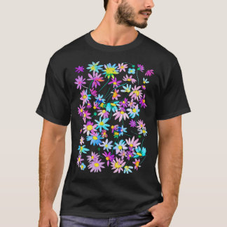 Camiseta Daisie Primavera Countryside azul rosa