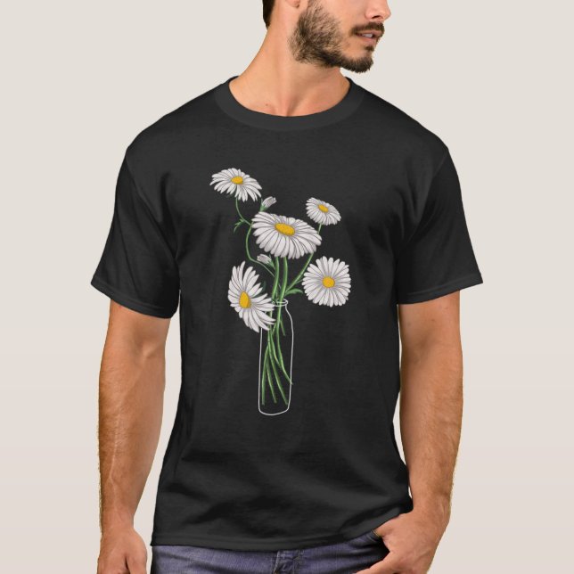 Camiseta Daisies Chamomile Marguerites Buquê Retro Daisy (Frente)