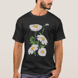 Camiseta Daisies Chamomile Marguerites Buquê Vintage Dais