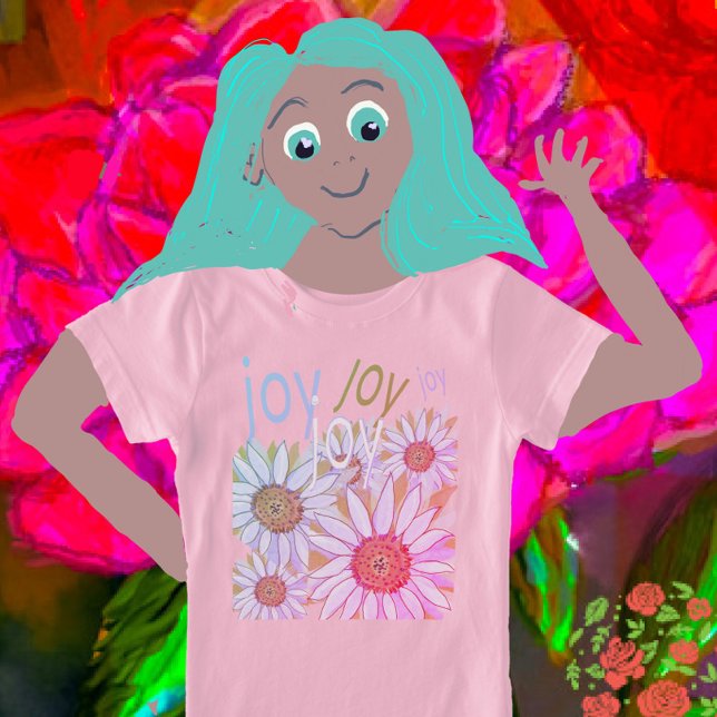 Camiseta Daisy and Daffodils: Sonhos Florais de Joy T-Shirt (Criador carregado)