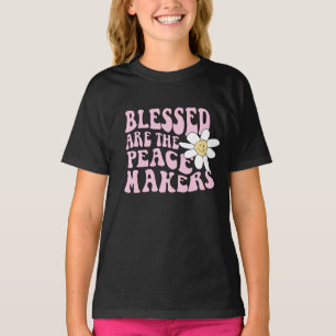 Camiseta Daisy and Peace Makers Slogan