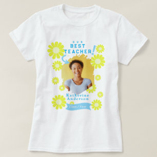 Camiseta Daisy Best Teacher Photo White