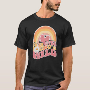 Camiseta Daisy Birthday Four Ever Young and Wild Boho 4th B