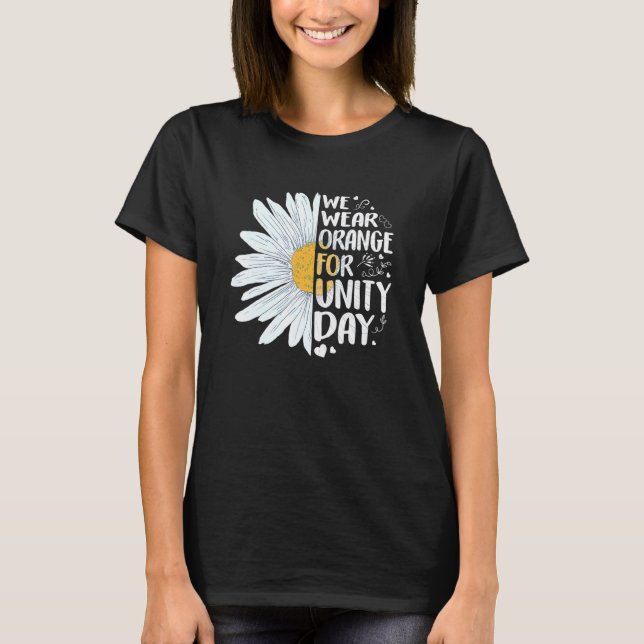 Camiseta Daisy Daisy, Vestimos Laranja Para Unity Da (Frente)